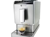 a close up of a coffee machine on a white background