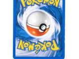 a close up of a card with a pokemon ball on it