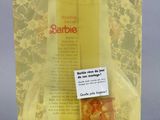 an image of a yellow package with a picture of a woman on it