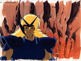 an image of a drawing of a man with blonde hair and blue eyes