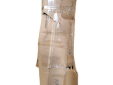 a large stack of boxes that have been wrapped in plastic