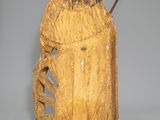 an image of a sculpture of a man holding a stick in his hand