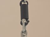 a chain that is attached to a pole with a chain attached to it
