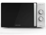 an image of a black and white microwave on a white background