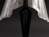 a lamp that has a ghost face on it
