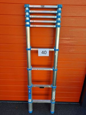 a ladder that is leaning up against a wall