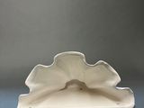 an image of a close up of a white vase on a table