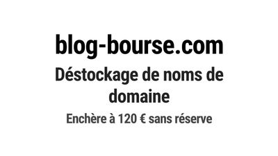 Nom de domaine blog-bourse.com.
