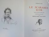 un livre ouvert avec le dessin d'un homme et d'une femme