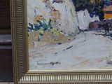 a picture of a painting on the wall of a house