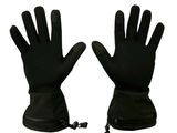 two pairs of black gloves with zippers on them on a white background