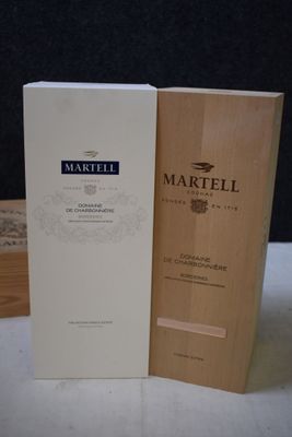 1x Coffret bois Cognac Martell, Domaine de Charbonnière, Bor…