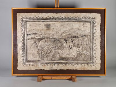 Ecole du XXe siècle. La moisson.