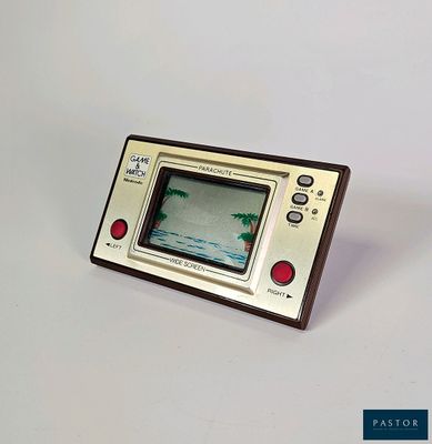 a small electronic device with a palm tree on the screen