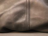 a close up of a bag with a zipper on it