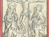 an image of a drawing of jesus on the cross with other people