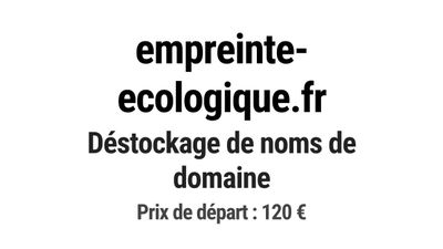 Nom de domaine empreinte-ecologique.