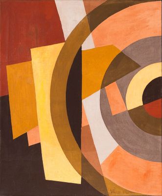 une image représentant un tableau avec un motif circulaire sur fond noir
