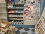 a store with a checkered floor and a checkerboard floor