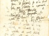 an old document with writing on it that is very old