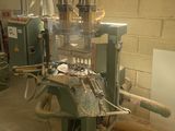 a machine that is sitting inside of a building