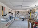 an image of a garage with tools on the wall