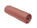 a roll of pink fabric on a white background