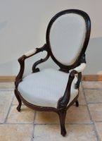 Fauteuil cabriolet en acajou de cuba et palissandre à dossie… (photo 5)