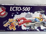 toy box with a picture of a man riding a car and a dog