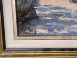a picture of a painting on the wall of a room