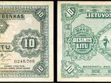 deux anciens billets de banque sur lesquels figurent les portraits d'un homme et d'une femme