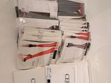 a lot of cards that are sitting on a table
