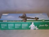 a toy airplane that is sitting in a box
