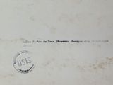 a close up of a piece of paper with a stamp on it
