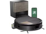 Une image représentant un aspirateur robot est associée à un smartphone