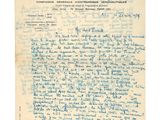 une lettre manuscrite écrite en français sur une feuille de papier