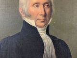 portrait of a man in a blue coat with a white scarf