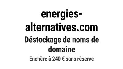 Nom de domaine energies-alternatives.