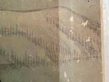 a picture of a painting on the wall of a bathroom
