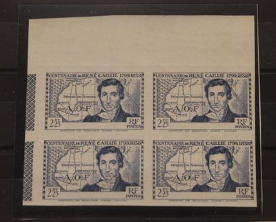 quatre timbres sur lesquels figurent un homme et une femme