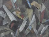 an image of a painting of a bunch of knives on a table