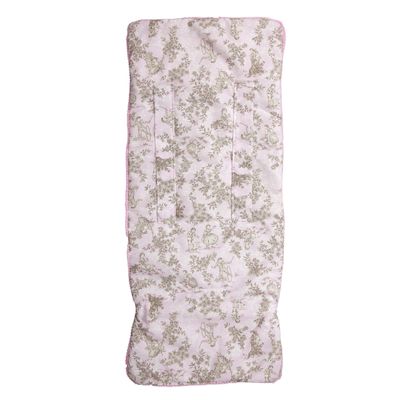 BABYLINE - Tapis de poussette léger - Toile de Jouy Rose - F…