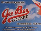 a picture of a sign advertising a go - bee sportster