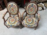two chairs with floral upholstered upholstered upholstered upholstered upholstered upholstered upholstered upholstered