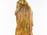 a statue of a woman with a veil on her head