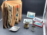 a lot of books that are sitting on a table