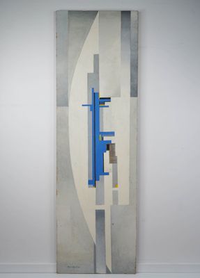 an image of a painting hanging on a wall in a room