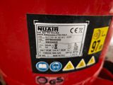 a close up of the label on the back of a red fire hydrant