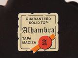 a close up of a label on a guitar