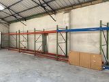 a large room with a lot of shelves and boxes in it